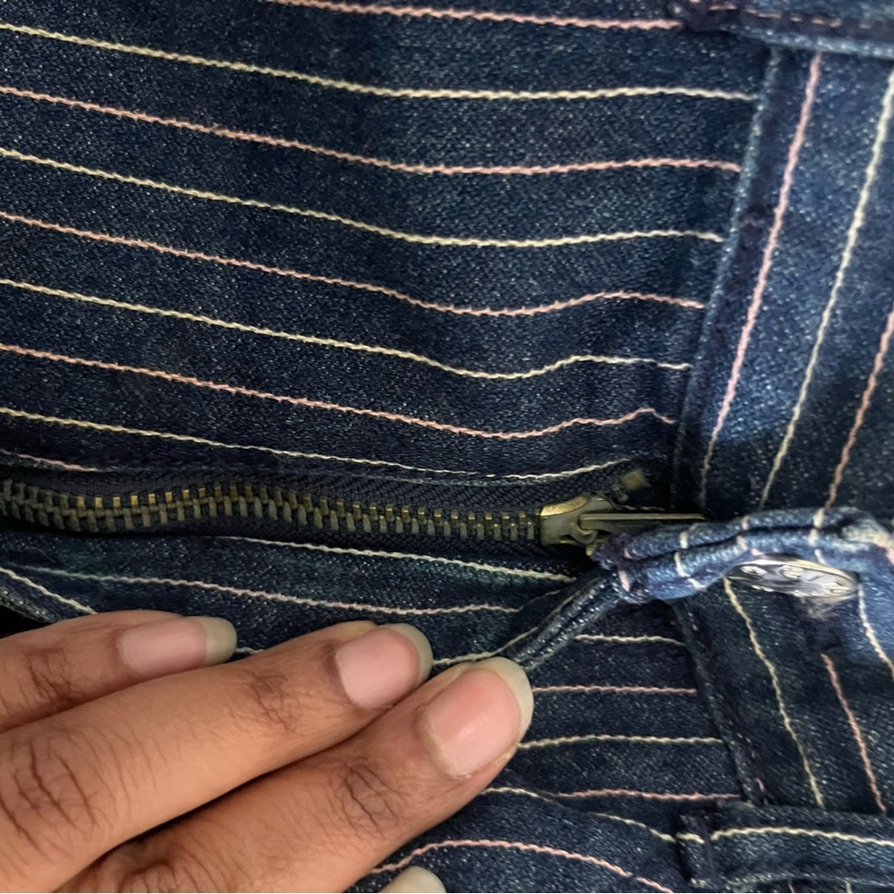 Gitano vintage women’s retro style striped jeans. #vintage #retro. - Picture 9 of 14